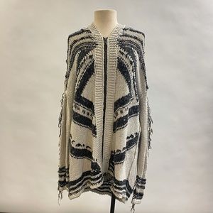 Free People Oversized Zip-Up Cardigan